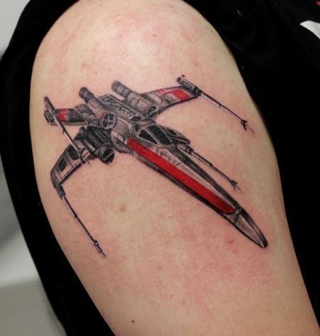 X-Wing Flight Star War Tattoo