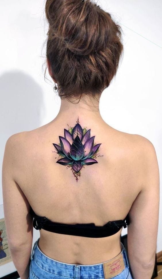 lotus flower with mandala design