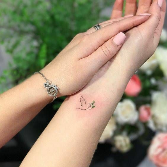 Wrist dove Tattoo -11