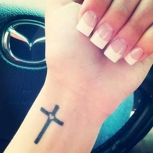Cross Hand Tattoo