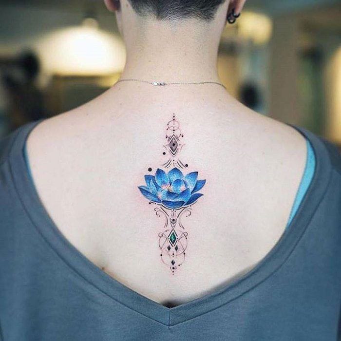 lotus flower tattoo minimalist