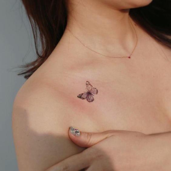 simple butterfly tattoo