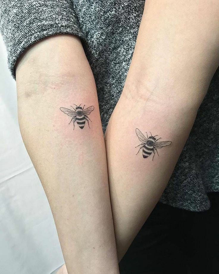 Matching bee tattoo-27