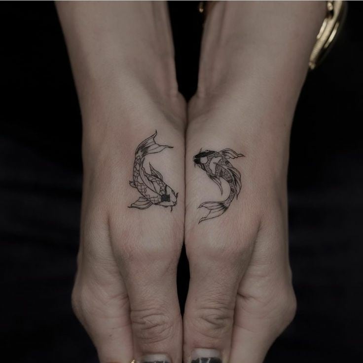 Hand koi fish tattoo-44