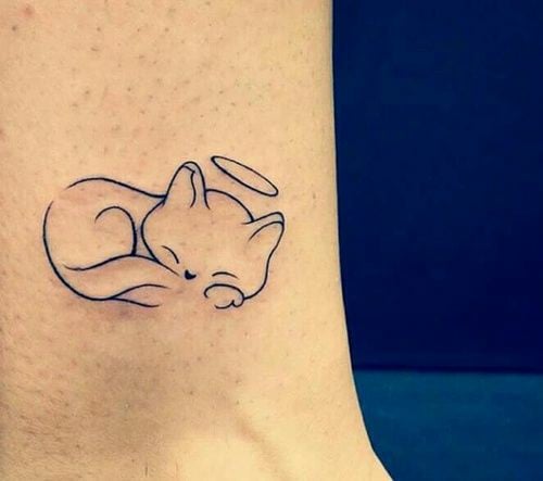 Cat memorial tattoo-14