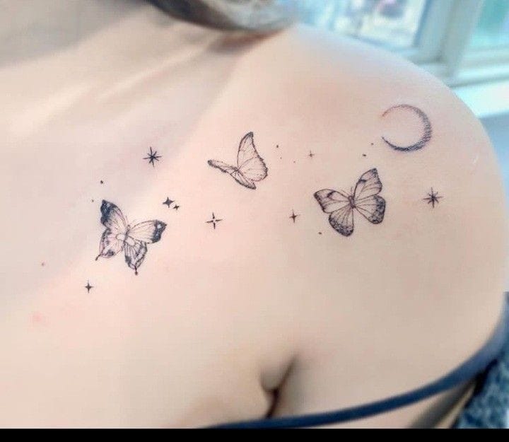 Butterfly With Moon