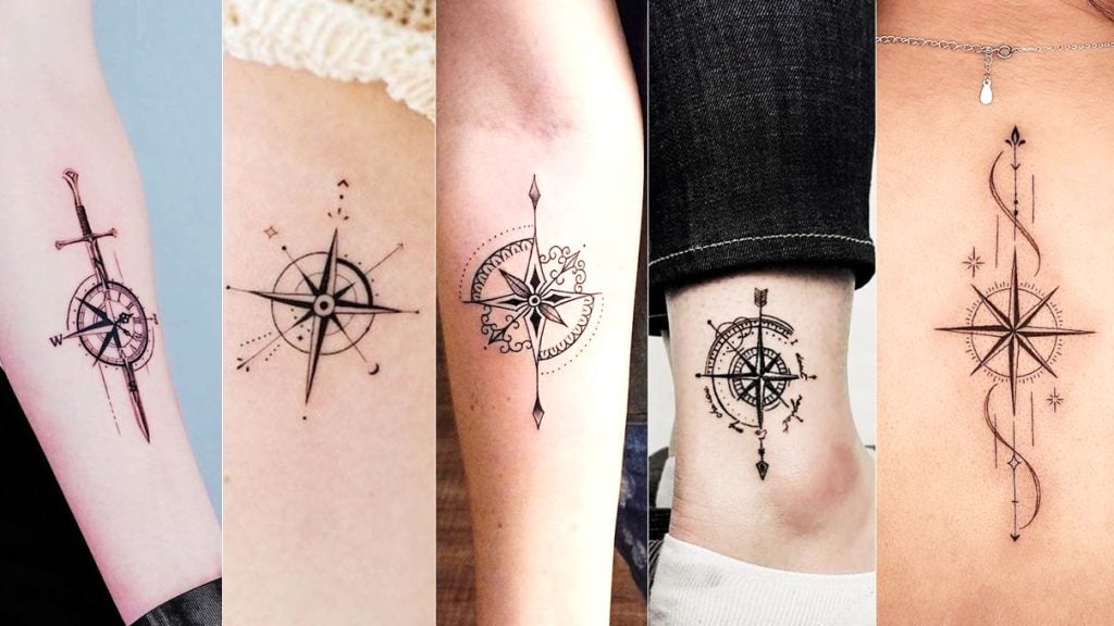 40 Popular Compass Tattoos & Meaning [2023]