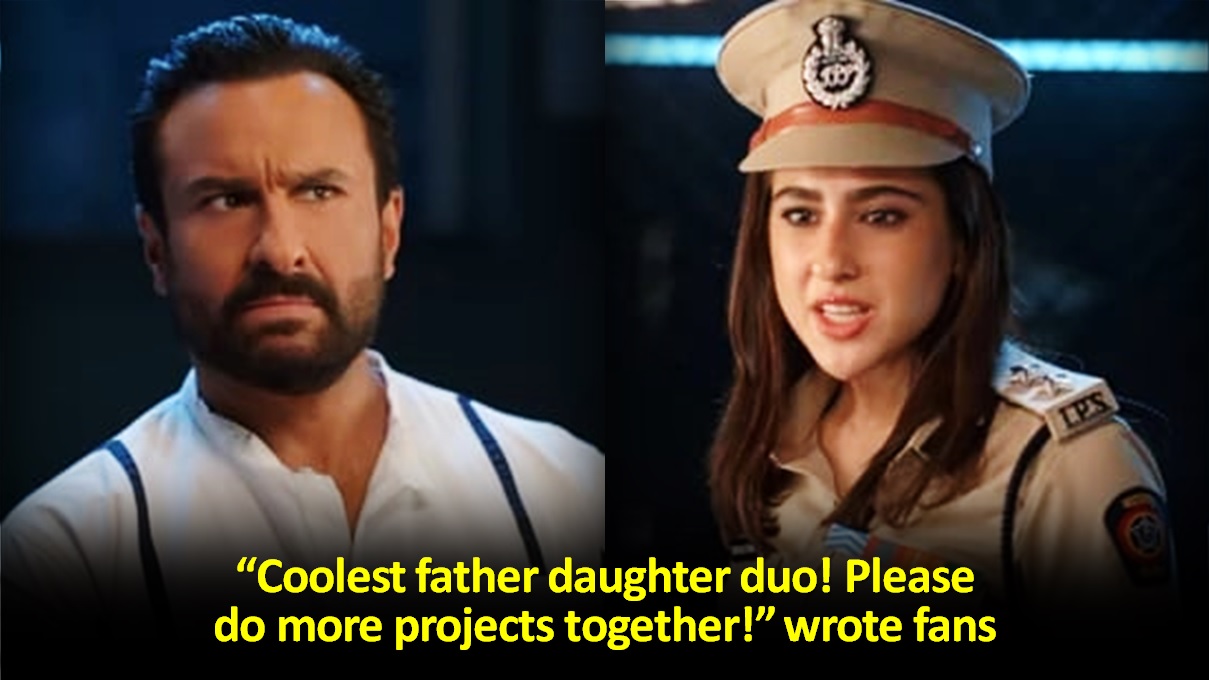 Saif Ali Khan Sara Ali Khan First Ad Together
