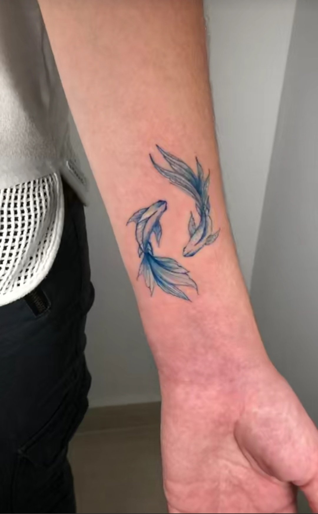 Blue koi fish tattoo-07
