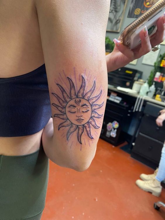 Sun Arm Tattoo