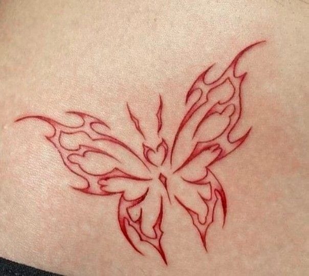 Unique Butterfly Tattoo
