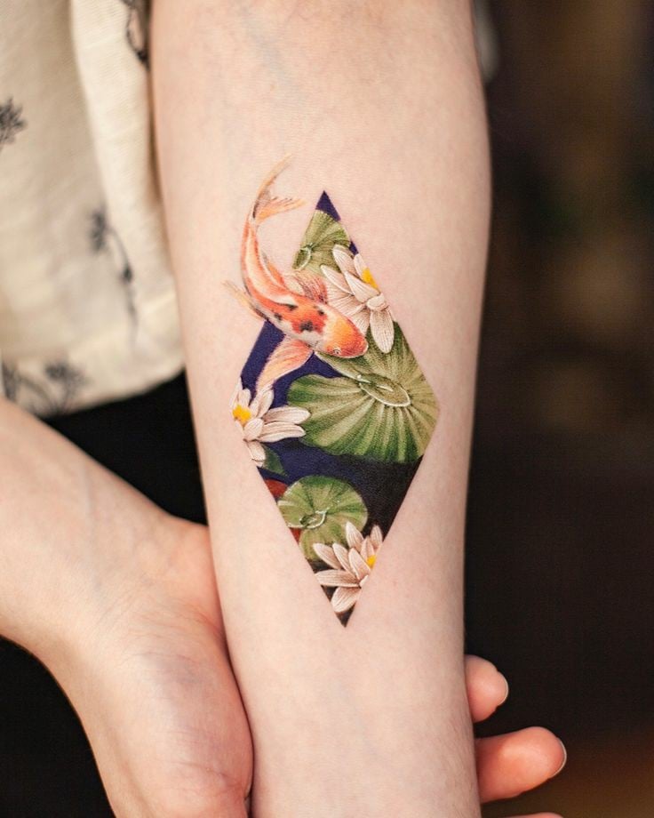 Unique koi fish tattoo-32