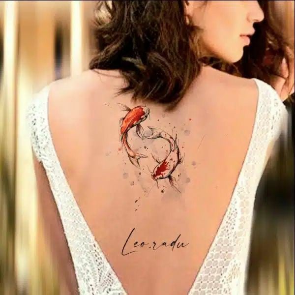 Beautiful koi fish tattoo-29