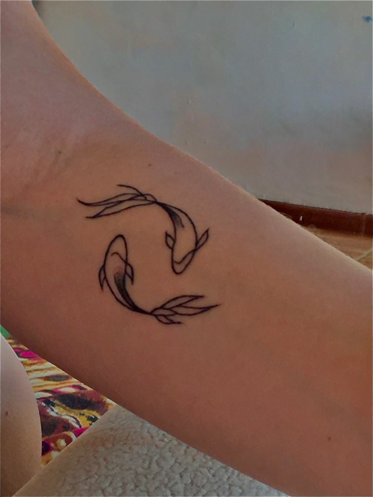 Minimalistic koi fish tattoo-03