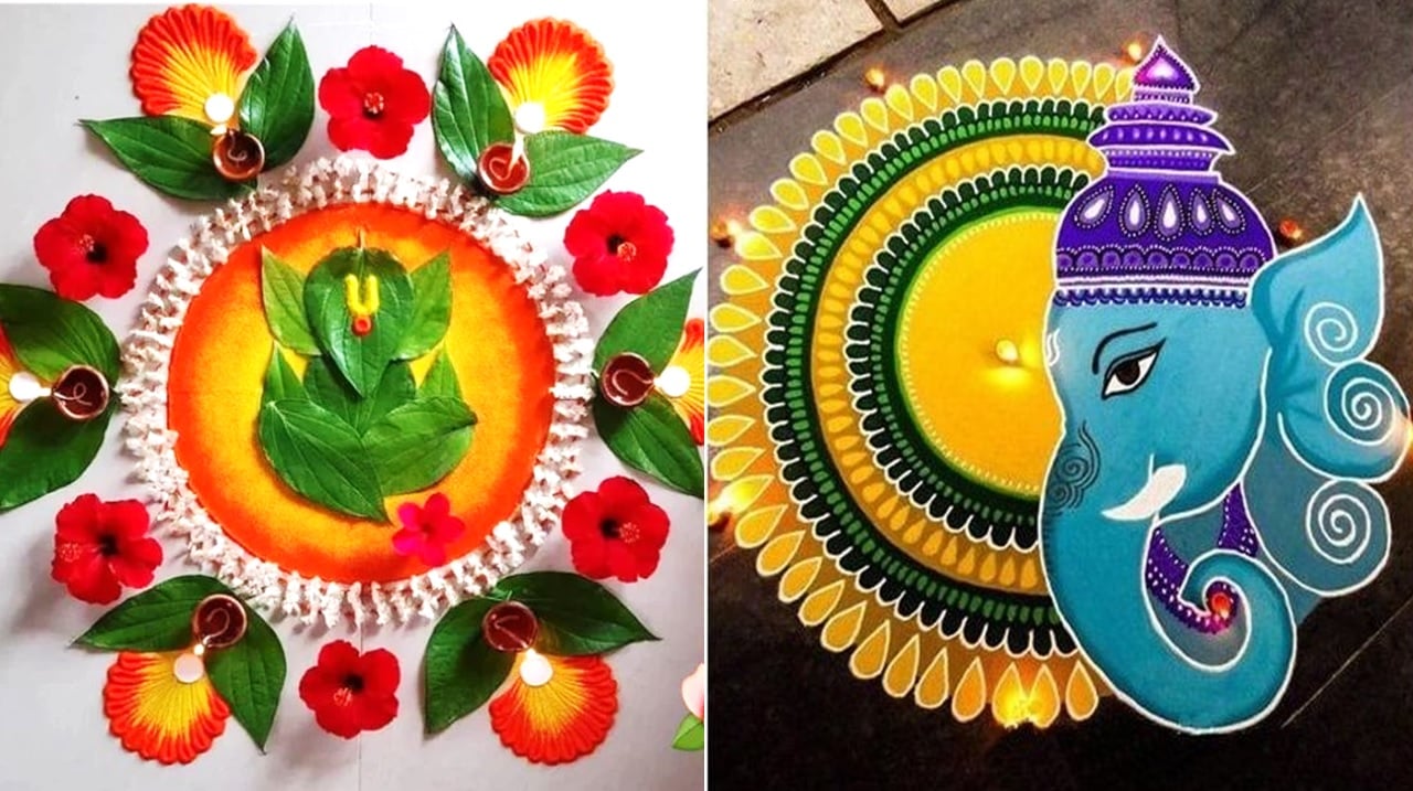 40 Ganesh Chaturthi Rangoli To Celebrate Ganpati 2023 