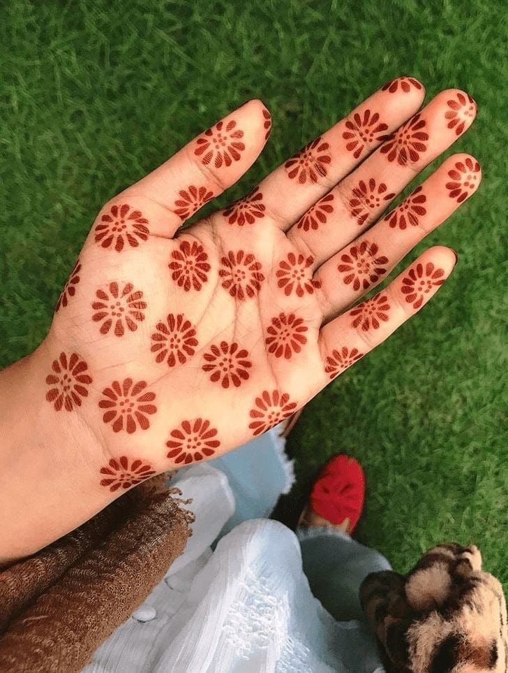 floral palm hand mehndi design-13