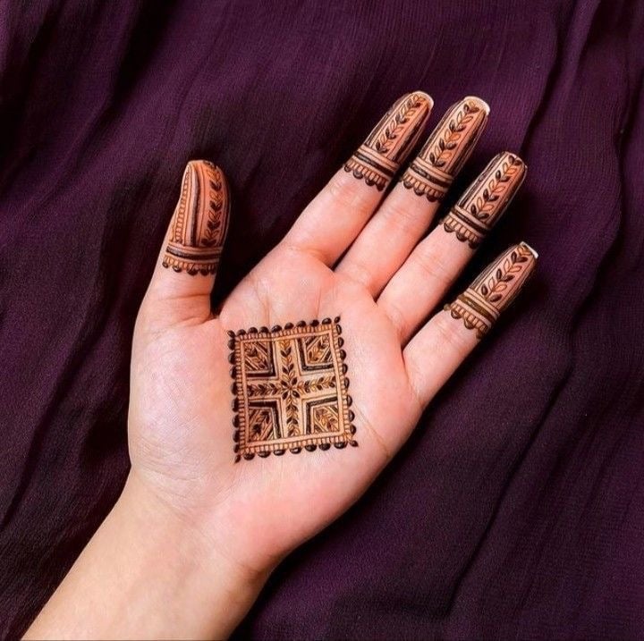 geometric mehndi design-30