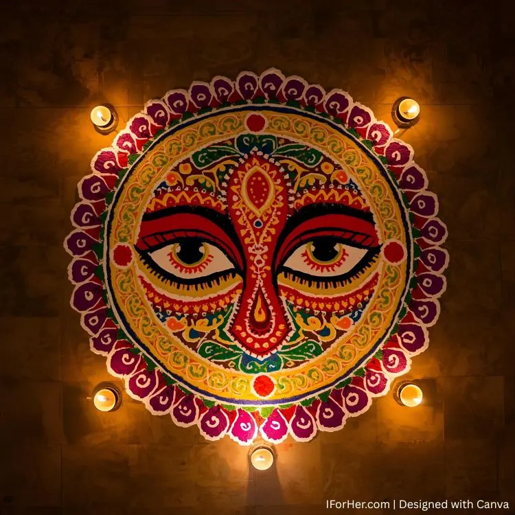 Durga Puja Rangoli 2