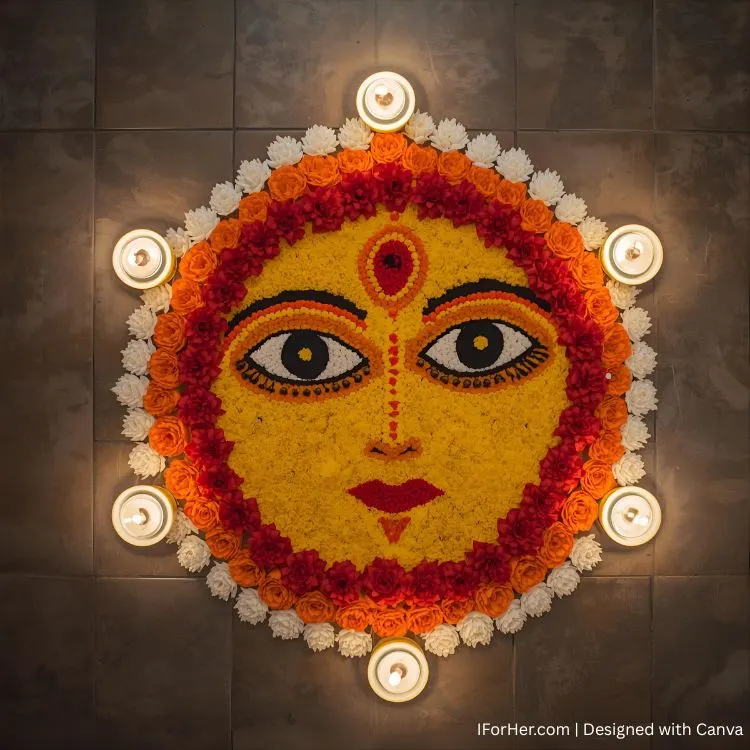 Durga Puja Rangoli 4