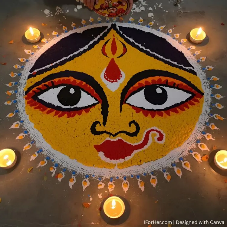 Durga Puja Rangoli 5