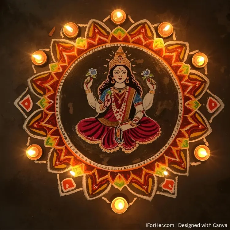 Durga Rangoli 12