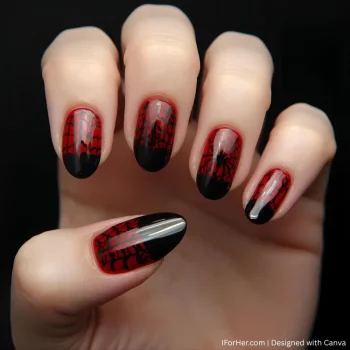 Halloween Almond Nails - 1