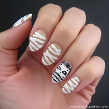 Halloween Nails Mummy - 6