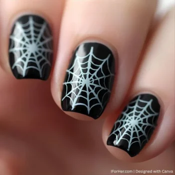 Halloween Nails with Spider - 1