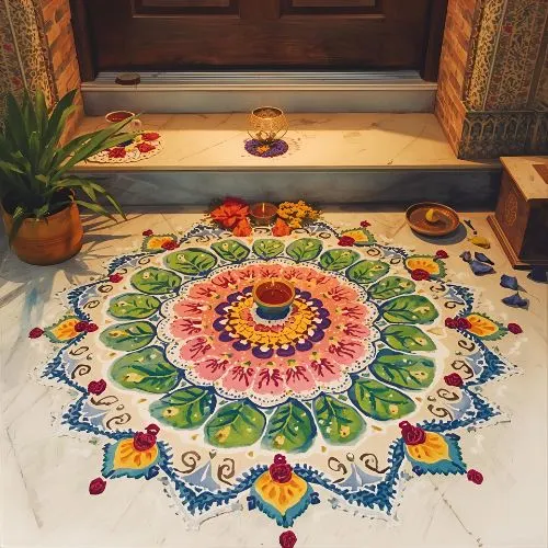 Happy Dhanteras Rangoli Idea - 10
