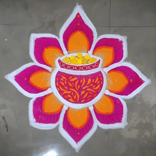 Happy Dhanteras Rangoli Idea - 6