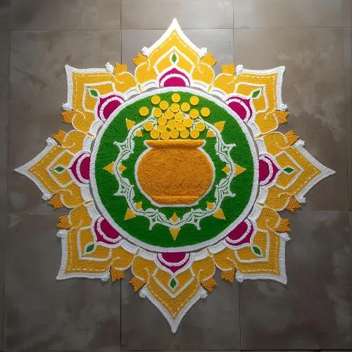 Happy Dhanteras Rangoli Idea - 7