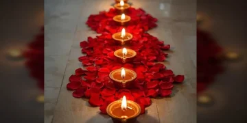 Rangoli Designs With Flowers
