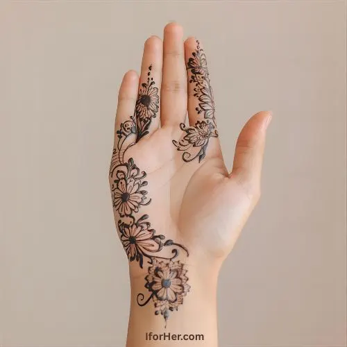 Special Karwa Chauth Mehendi Designs - Full Hand, Back Hand 23