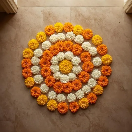 Easy Simple Diwali Rangoli Designs 