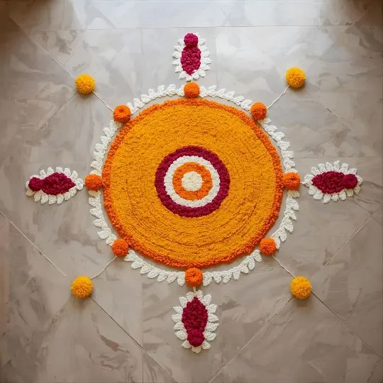 Easy Simple Diwali Rangoli Designs 