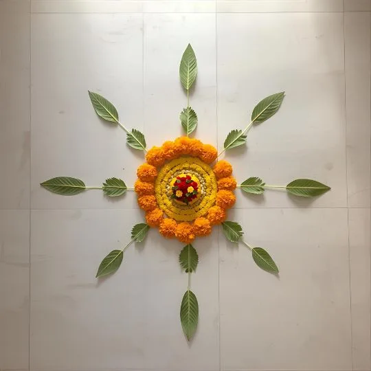 Easy Simple Diwali Rangoli Designs 