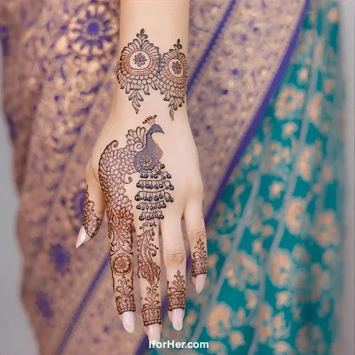 Special Karwa Chauth Mehendi Designs - Full Hand, Back Hand 16