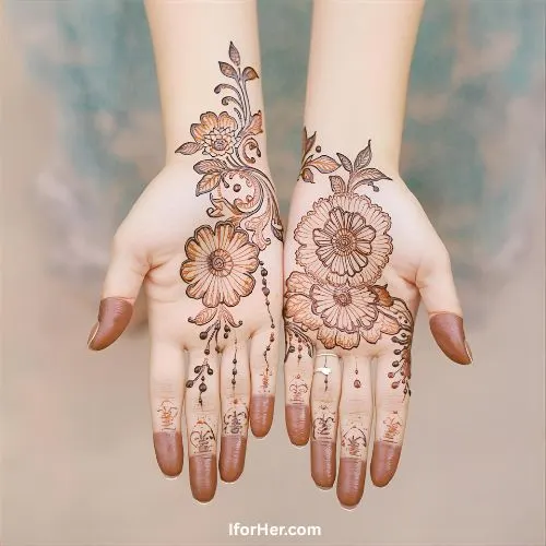 Special Karwa Chauth Mehendi Designs - Full Hand, Back Hand 02