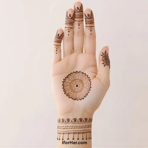Special Karwa Chauth Mehendi Designs - Full Hand, Back Hand 24