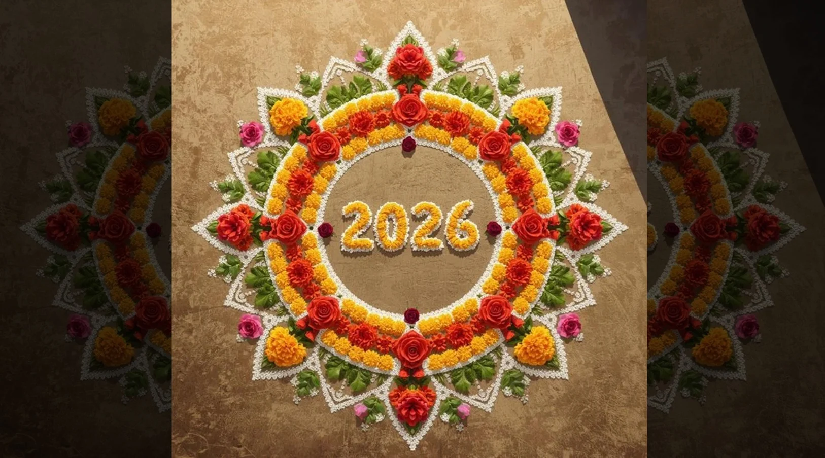 Happy New Year 2026 Rangoli Ideas