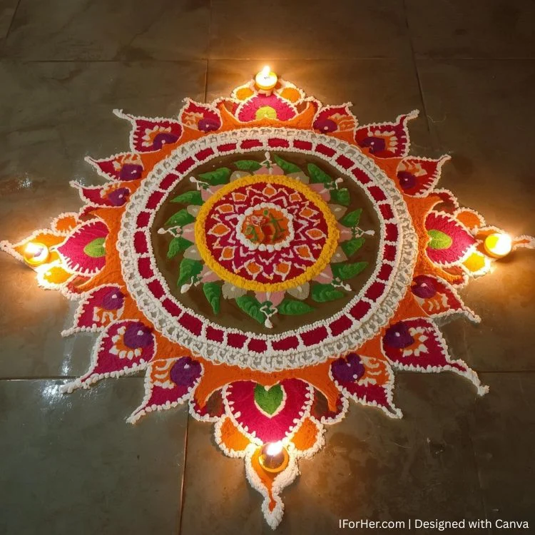 Happy New Year Rangoli Ideas for 2026 - 3