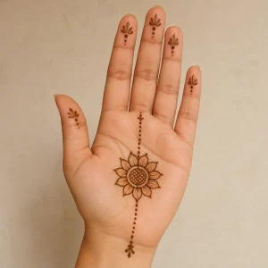 Simple Rakhi Mehendi Design for Raksha Bandhan