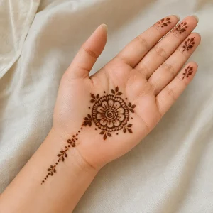 Simple Mehendi Design for Raksha Bandhan