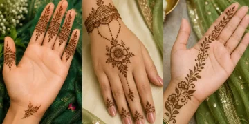 Easy Simple Hariyali Teej Mehendi Designs