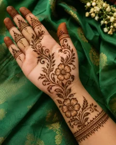 Full Hand Hariyali Teej Mehendi Design