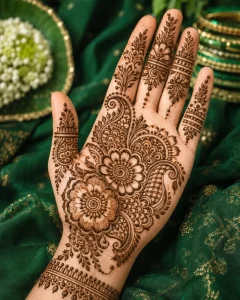 Full Palm Mehendi Design for Hariyali Teej