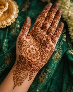 Traditional Hariyali Teej Mehendi Design