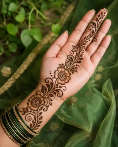 Beautiful Simple Mehendi Design for Hariyali Teej
