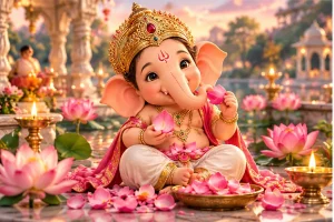 4_cute_ganesha_lotus_petals