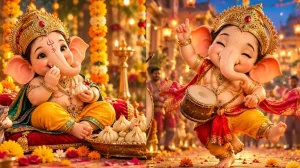 AI Generated Cute Ganpati Baby Ganesh Chaturthi Images (2)